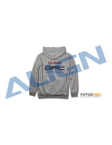 Sweat Capuche 2L gris Align DFC