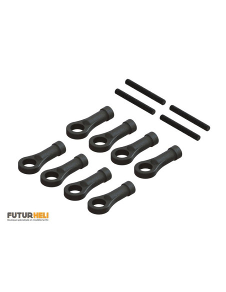 Bielettes avec chapes Oxy3 Lynx heli SP-OXY3-007