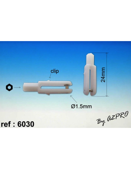 Chape Nylon M2 (x10) Avec axe métal