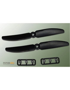 Helice 5x4 Gemfan noir (x2 ) Rotation Gauche