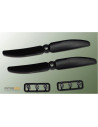 Helice 5x4 Gemfan noir (x2 ) Rotation Gauche