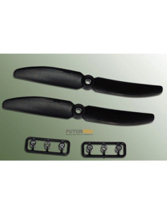 Helice 5x4 Gemfan noir (x2 ) Rotation Gauche