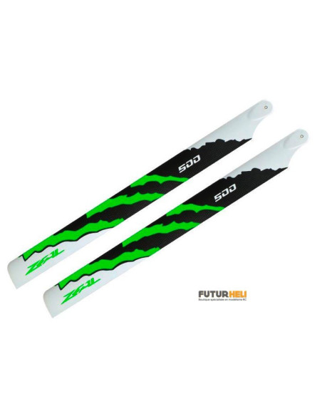 Pales Zeal Energy 500 mm Carbone