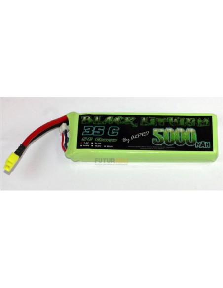 lipo 5000 mAh 2S 7,4v 35C Black lithium