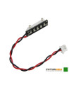 Rampe led rouge + cable  5V  (1Slipo) 17,5x6x8,2 mm Rakonheli