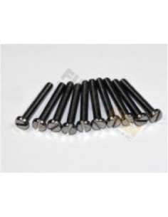 Vis inox M3 x 25mm tête fendue (x10)