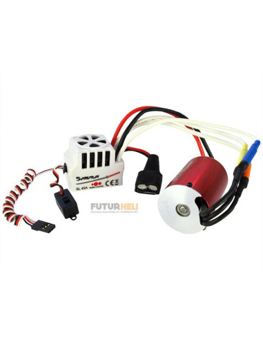 Motorisation brushless 1/10 eme kv 4350 controleur 45A