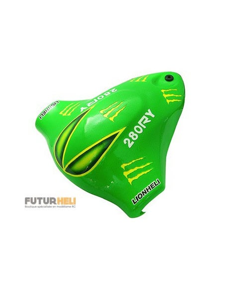 Canopy fibre peinte motif 2 tricopter Rakonheli