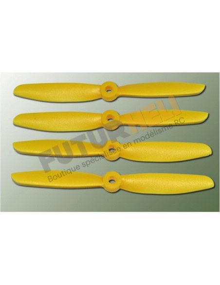 Helice 5 x 4,5 fibre Jaune 2 xCW 2xCCW PTK