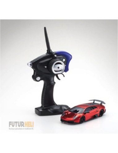 Mini-Z Sports Lamborghini LP670-4SV rouge chrome + Radio Kyosho 32208CR