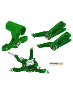 Tête alu complète bleu blade 230S Option Rakonheli