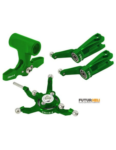 Tête alu complète bleu blade 230S Option Rakonheli