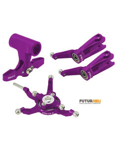 Tête alu complète argent blade 230S Option Rakonheli