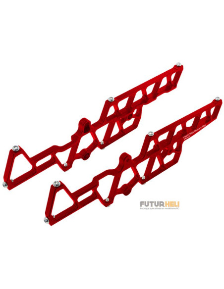 Rails support batterie alu rouge blade chroma option Rakonheli Chroma529-R