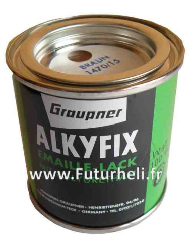 peinture Alkyfix Polyurethane Noir 100ml / Graupner