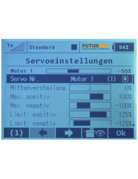 jeti DS16 Duplex Carbon line -Récepteur 9voies+Valise Mode 1et3