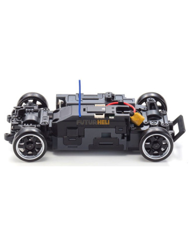 Mini-Z 4WD Nissan Silvia S15 Blanche capot noir Kyosho 32124CW