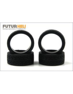 Pneu mini-Z (x4) radial 20 Shore larges Kyosho MZW38-20