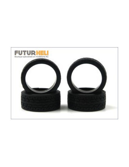 Pneu mini-Z (x4) radial 20 Shore larges Kyosho MZW38-20