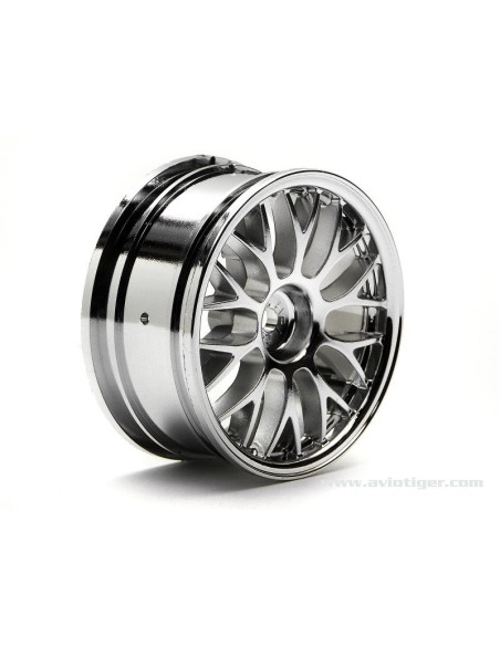 3717 Jantes BBS 26MM chromé  3MM déport / Hpi Racing