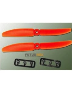 Helice 5x4 Gemfan Orange (x2 ) Rotation Droite