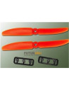 Helice 5x4 Gemfan Orange (x2 ) Rotation Droite