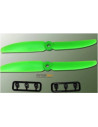 Hélice 6x4,5 Gemfan vert  (x2 ) Rotation Droite