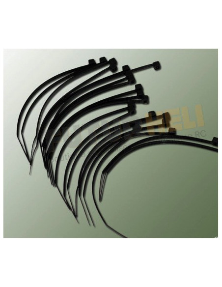 Colliers Nylon noir 2,5x100 mm 20 pièces