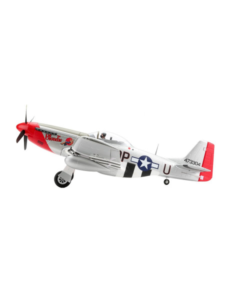 P51 D Mustang  env 1,2m + AS3X + Train rentrant BNF Basic E-flite EFL8250