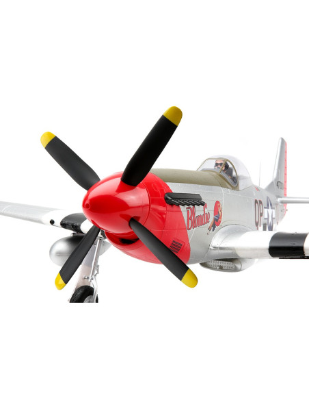 P51 D Mustang  env 1,2m + AS3X + Train rentrant BNF Basic E-flite EFL8250