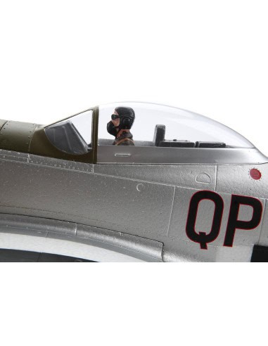 P51 D Mustang  env 1,2m + AS3X + Train rentrant BNF Basic E-flite EFL8250