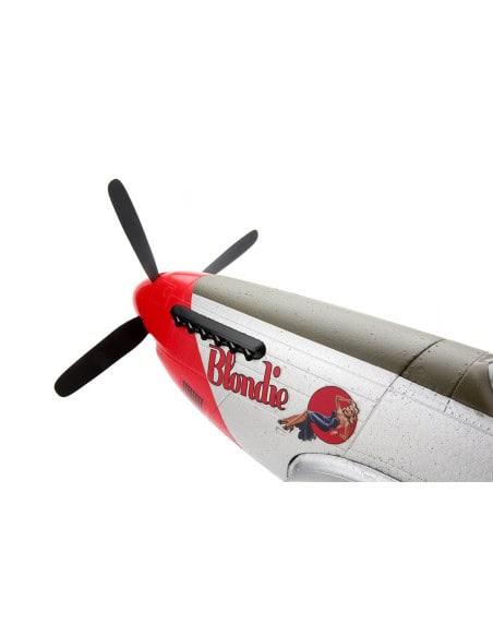 P51 D Mustang  env 1,2m + AS3X + Train rentrant BNF Basic E-flite EFL8250