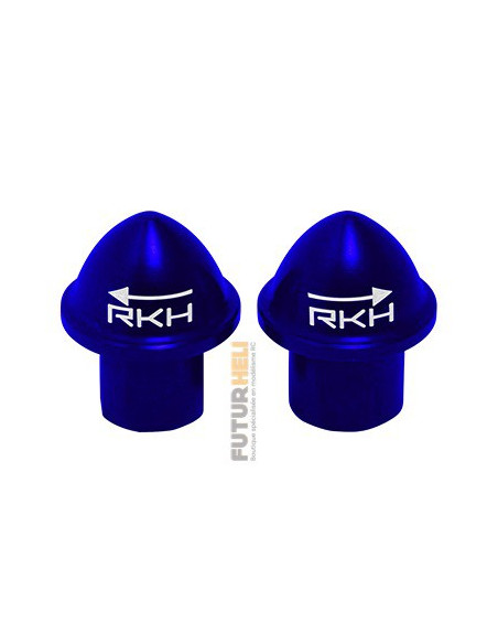 Ecrou d'hélice option alu bleu Blade Mach 25