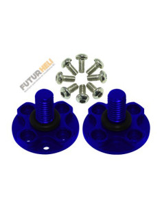 Support hélice Alu bleu blade Mach25 option rakonheli