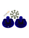 Support hélice Alu bleu blade Mach25 option rakonheli