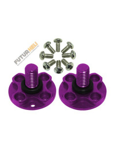 Support hélice Alu argent blade Mach25 option rakonheli