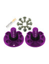 Support hélice Alu argent blade Mach25 option rakonheli