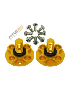 Support hélice Alu violet blade Mach25 option rakonheli