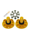Support hélice Alu violet blade Mach25 option rakonheli