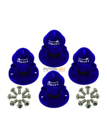 Set complet support d'hélice alu bleu blade MAch25