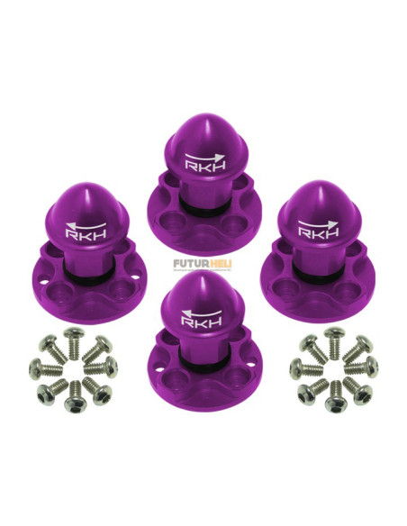 Set complet support d'hélice alu argent blade MAch25