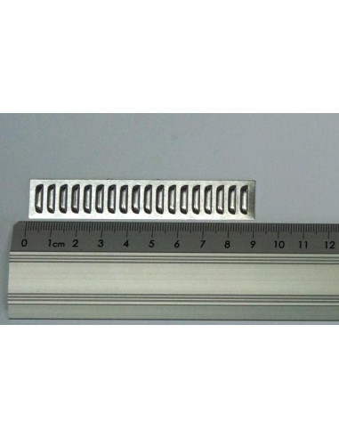 Grille de ventilation métal 90 x 16 mm (x2)