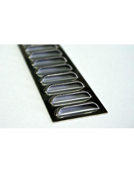 Grille de ventilation métal 90 x 16 mm (x2)