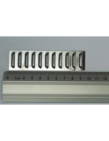 Grille de ventilation métal 90 x 16 mm (x2)
