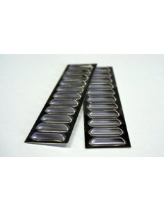 Grille de ventilation métal 95 x 25 mm (x2) 2