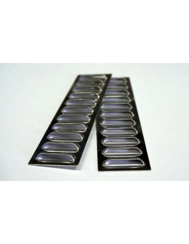 Grille de ventilation métal 95 x 25 mm (x2)
