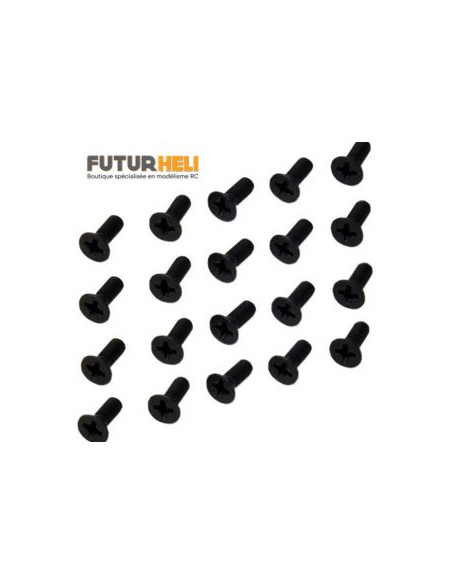 Vis tête fraisée M3 x 8mm Cruciforme (X20)