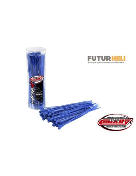 50 Colliers nylon rouge 100mm x2,5