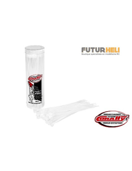 50 Colliers nylon jaune 100mm x2,5