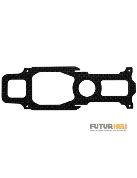 Plaque carbone bas châssis rakonheli pou rblade 230S